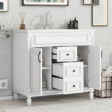 ZNTS 36'' Bathroom Vanity with Top Sink, Modern Bathroom Storage Cabinet with 2 Soft Closing Doors and 2 18941742