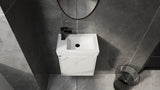 20" Wall-Mounted Bathroom Vanity with Ceramic Sink, Storage Cabinet with Doors,Bathroom Cabinet Set W1972P196393