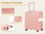 28" Large Suitcase, ABS Hardshell, Upgraded Crack-Resistant Iron Handle, Combination Lock, 360&deg W2787P536174
