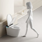 ZNTS Smart Toilet with Voice Control and Bubble Shield, Heated Bidet Seat, Smart Toilet with Bidet Built W1872P209967