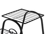 One Pack Black Paint 31 Inch High Arch 4 Layers 6 Vertical Stripes Potted Plant Frame 46699207