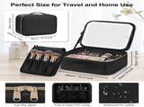 Makeup Bag with LED Mirror, Travelup Case for Women andup Artists Cosmetic Organizer Large 36874060