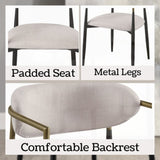 Jaramillo Beige Linen & Black Finish Side Chair B2726P287294