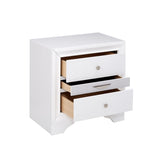 2 Drawers and 1 Jewelry Drawer Nightstand, White B016P253285