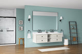 84in. W x48 in. H Metal Framed Bathroom Mirror for Wall, Rectangle Mirror, Bathroom Vanity Mirror W1272101957