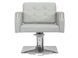 PVC leather aluminum alloy foot pedal rivet type square chassis high oil pump barber chair 150kg 19160742