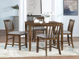 Wooden Dining Square Table, Kitchen Table for Small Space, 4 Person Counter Height Table, W1998126372