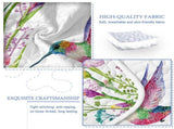 Colorful Bird Flower Design Quilt Set 3 Pieces King Size Soft Warm Bedding Set Include 1 Quilt And 2 15988841
