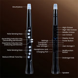 Portable Wireless MIDI Electronic Saxophone - 100 Tones, 3W Hi-Fi Speaker, 12hrs Playtime, 0.7lbs 89507916