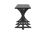 U-Style 59.8'' Wooden Console Table with Oak Veneer Top,Farmhouse Entryway Table with Rubber Wood N711P295300B