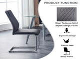 Modern Dining Chairs with Faux Leather Padded Seat Dining Living Room Chairs Upholstered Chair with W1151P490192