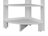 White Corner Shelf with 3 Shelf B062P252159