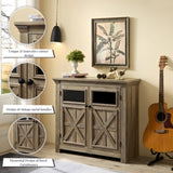 2 Doors Large Buffet Sideboard, Bar Wine for Entryway Living Room Buffet W2275P149111