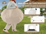 77FT Clear Pop Up Sports Tent, Waterproof Windproof PVC Tent for 2-4 People, Transparent Outdoor 00714887