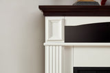 Corner Mantel Cabinet for Living Room or Bedroom with 23 inch Fireplace Insert Heater for the W2393P230132