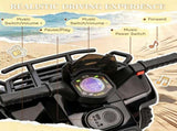 Black 6V Battery-Powered Kids ATV Sturdy 4-Wheel Quad Ride-On Toy with Bright LED Headlights for 40055879