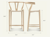 Wishbone Counter Stool Natural Ash B353P343809
