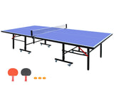 8ft Mid-Size Tennis Foldable & Portable Ping Pong Set for Indoor Games with Net, 2 29610371