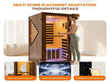 1090w Walnut Chilean Pine Single Mini Far Infrared Sauna Room W6315P540489