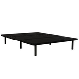 Upholstered Twin Size Platform Bed Frame for Bedrooms, Guest Rooms, Apartments, Dorms, Space Saving, B011P198401
