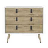 Huna Dresser, Modern 3-Drawer Unit with Handles B200P173204