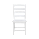 ZNTS Contemporary White Finish Side Chairs Set of 2 Dining Wooden Kitchen Dining Furniture Casual Style B011P188442