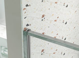 50-54" W x 71" H Piovt Swing Glass Shower Door,Pivot Frame Sliding Shower Door with 1/4" Clear W2122P199043