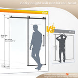 Frameless Single sliding shower door 56-60 "W x 76" H, 1/4 " Clear Tempered Glass, Explosion W1675P307004
