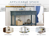 Series Console Table Traditional Design with Two Drawers and Bottom Shelf 25384136