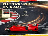 Red 24V High-Speed Electric Drift Go Kart Kids Ride-On Racing Vehicle with 2 Speeds for 8-12 Years 43770606