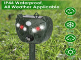 5Setting Outdoor Ultrasonic Deterrent Unit, Solar and Micro USB Dual Charging, PIR Motion 41317936
