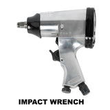 71 Piece Air Tool and Accessories Kit, Impact Wrench, Air Ratchet, Die Grinder, Aire Hammer, Hose W2660P278755