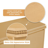 Classic Wooden Sideboard with Beaded Trim Elegant Storage Cabinet for Dining or Living Room W3137P270198