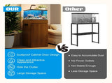 10-15 Gallon Fish Tank Stand with Storage Cabinet, Aquarium Stand with Power Outlets, 330LBS 74608009