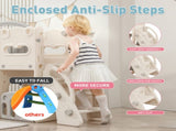 12 in 1 Toddler Outdoor Playset with Swing, Indoor Swing and Slide Set Playground for Toddlers 1-3, W5072P469212