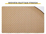 Rattan-fronted 3-tier shoe cabinet, particleboard, 54*24*135 cm, white 44658599