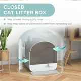 ZNTS Fully Enclosed Cat Litter Box/Cat Litter Box 18970422