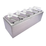 10L Stainless Steel Sauce Pump Dispenser Squeeze Condiment Dispensing Container Condiment Pump 64419830