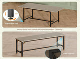 Expandable Dining Table Set for 4-8, 63" Large Extendable Kitchen Table with 2 Benches & 2 Stools, W1820P464320