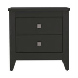 Breeze Four-Legged Modern Bedroom Nightstand, with Two Drawers B128P148671