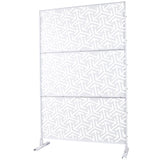 Outdoor & Indoor Privacy Metal Privacy 76" H48" W, Freestanding Decorative Privacy W465P193281