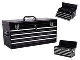 21" Metal Tool Box with 4 Drawers,Small Tool Chest with EVA Liners,Multi-Function Tool 11635683