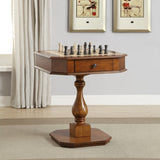 Cherry Game Table with 2 Drawer B062P186554