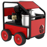 Hot Water Pressure Washer Commercial Movable Gasoline Engine 4 GPM, 4000 PSI, Electric Start W465106361