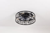 18.1-inch Black Vintage Caged Ceiling Fan Light Quiet Operation, Remote Control, Industrial Style W1340P246414