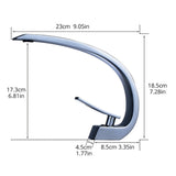 Chrome Bathroom Faucet,Faucet for Bathroom Sink, Single Hole Bathroom Faucet Modern Single Handle W1932P172285