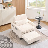 Beige comfortable chair for Small apartment Bedroom space Balcony Small sofa bed Lazy Small sofa W1658P290459