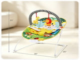 Ergonomic Infant Rocking Bouncer with Adjustable Volume & Vibration Levels, Sturdy Metal Frame 49732360