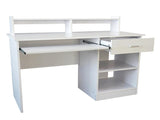 General Style Modern E1 15MM Chipboard Computer Desk White 03867551