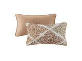 6 Piece Printed Quilt Set with Throw Pillows Multi King/Cal King B03597397